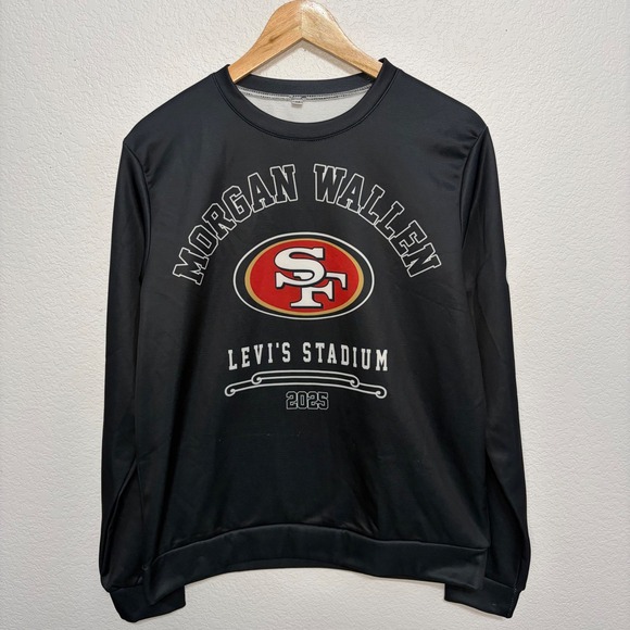Morgan Wallen Other - Morgan Wallen 2025 Tour Sweatshirt San Francisco 49ers Levi's Stadium Men's  M